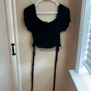 Used Black crop top